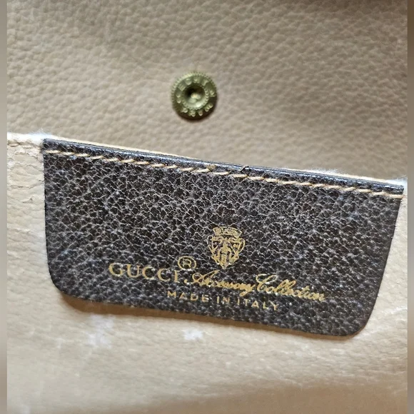 GUCCI GG Web SherryLine Clutch Bag PVC Leather (Removable Unbranded … - Picture 8 of 10